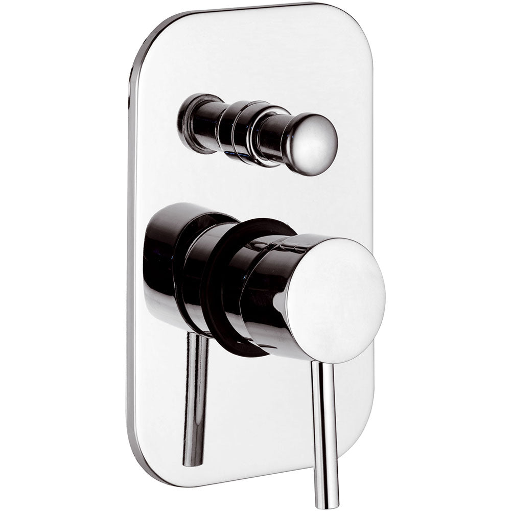 Rubinetto Miscelatore Monocomando Doccia ad Incasso con Deviatore in Ottone Mariani Hermes Cromato