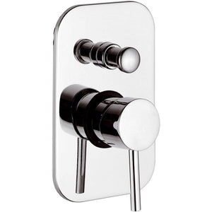 Rubinetto Miscelatore Monocomando Doccia ad Incasso con Deviatore in Ottone Mariani Hermes Cromato