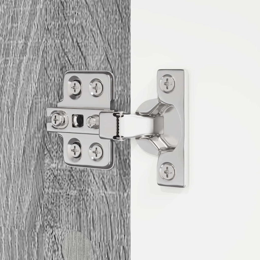Mobile da Bagno con porta Grigio Sonoma 30,5 x 30 x 195 cm 888763