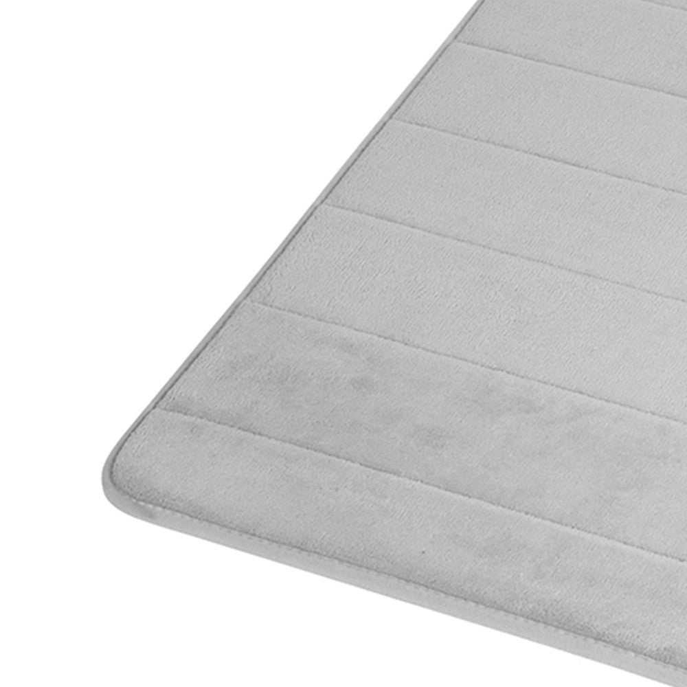 Tappeto memory foam grigio chiaro 40x60 cm