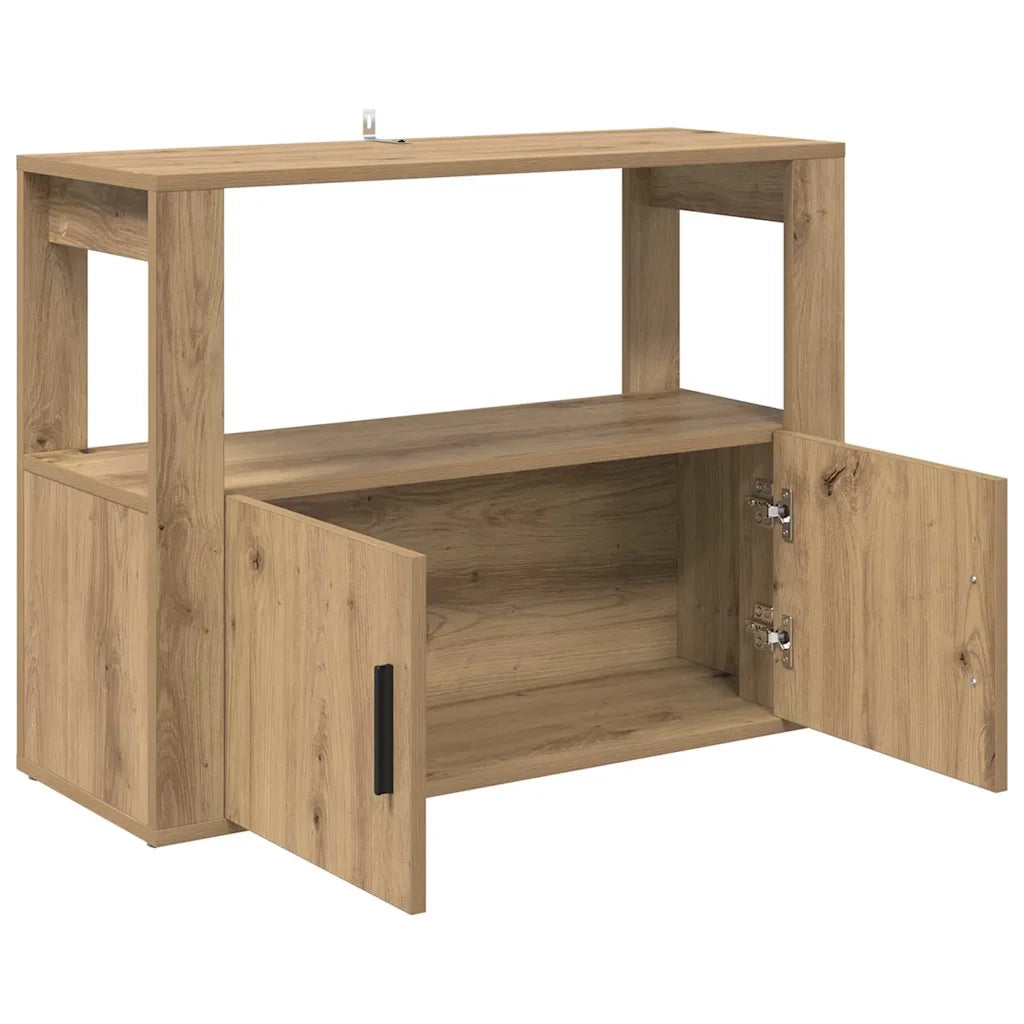 Credenza-Buffet-Armadio da cucina rovere artigianale 80 x 30 x 60 cm Legno multistrato