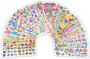 Set di Sticker 3D Impermeabile - Pacchetto da 40 Sticker Puffi Personalizzati per Bambini Scrapbooking Tablet Laptop