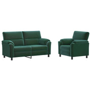 Set di divani 2 pcs Verde Scuro Velluto 3430436