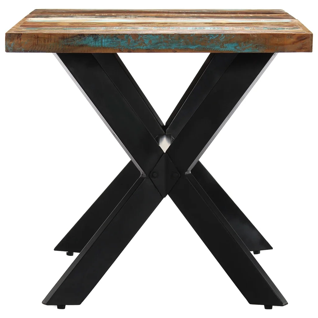 Tavolo da Pranzo 160x80x75 cm in Legno Massello di Recupero cod mxl 13550