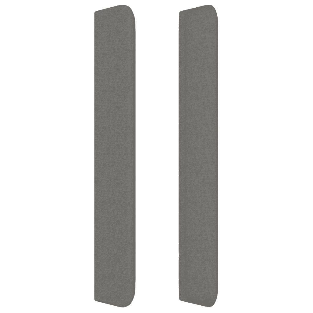 Giroletto a Molle con Materasso Grigio Scuro 200x200 cm Tessuto 3131938