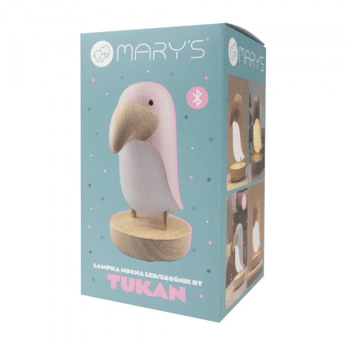 Mary's Lampada Notte Tukan RGBW Bluetooth Rosa 2,7W