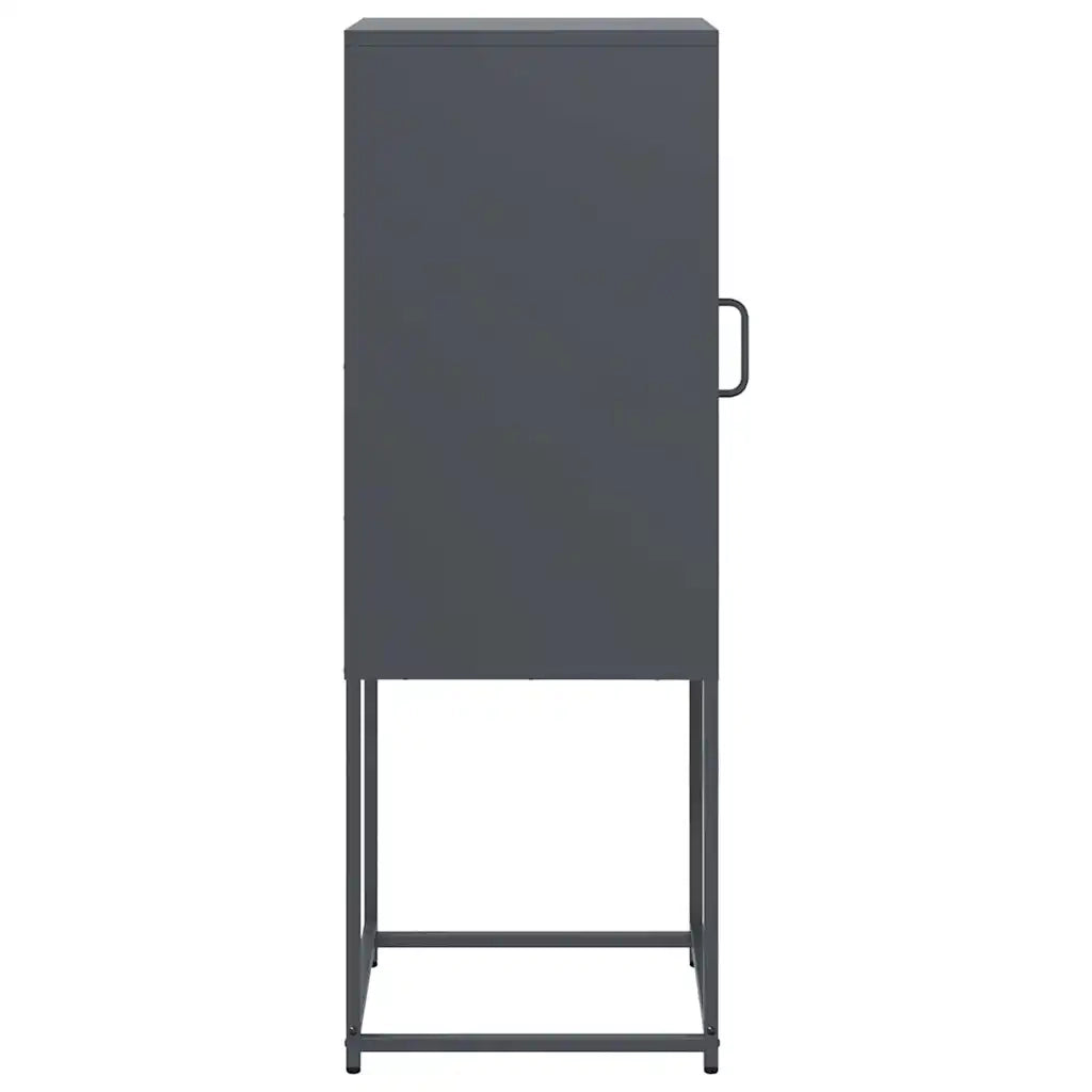Credenza Antracite 36x39x107 cm in Acciaio Laminato a Freddo 853400
