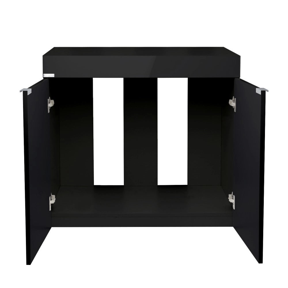 AqPet Cabinet 90 Supporto per Acquari in Legno 90x50x80h Colore: Nero
