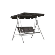 Dondolo da giardino 3 posti con tetto parasole cm 178x125x165h