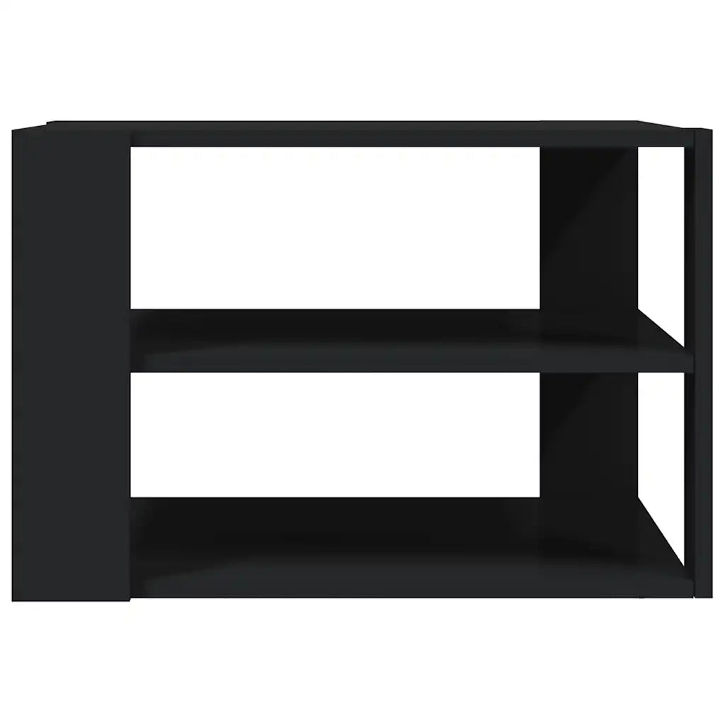 Tavolino da salotto | Tavolino da caff¨¨ | Tavolino da Soggiorno Nero 58x58x40 cm in Legno Multistrato