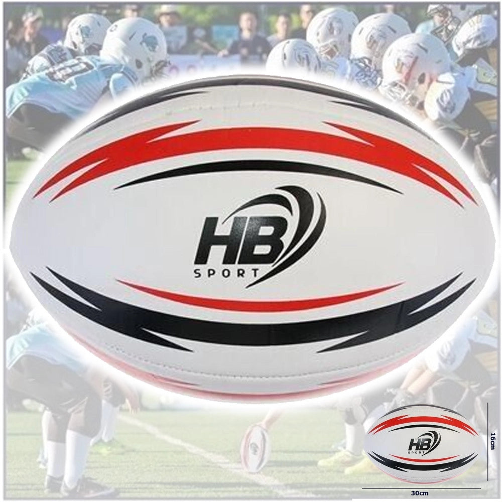 Trade Shop - Palla Da Rugby Pallone Football Americano Nfl Peso E Misura Ufficiale 16 X 30 Cm -
