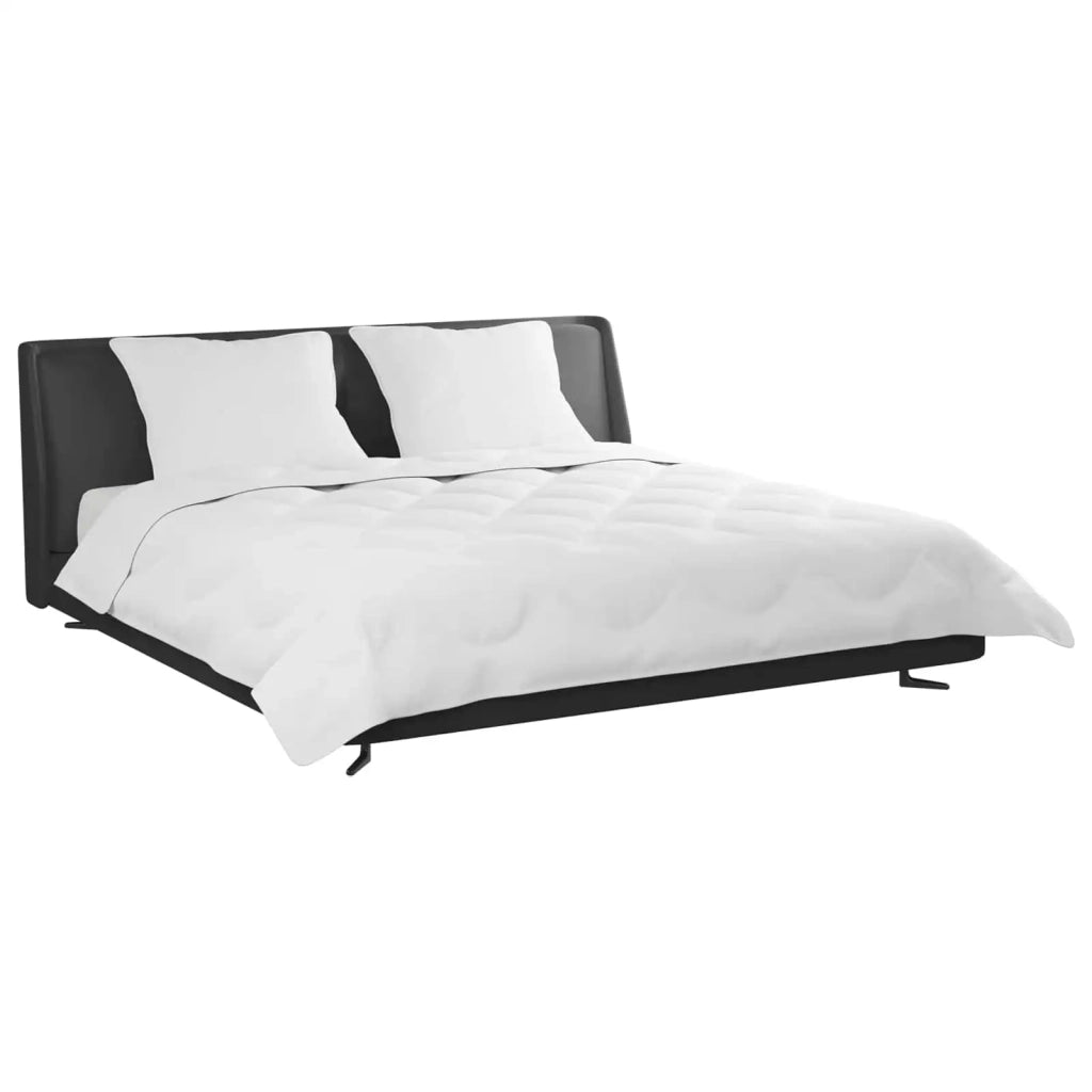 Piumone con cuscino 3 pcs Bianco Microfibra