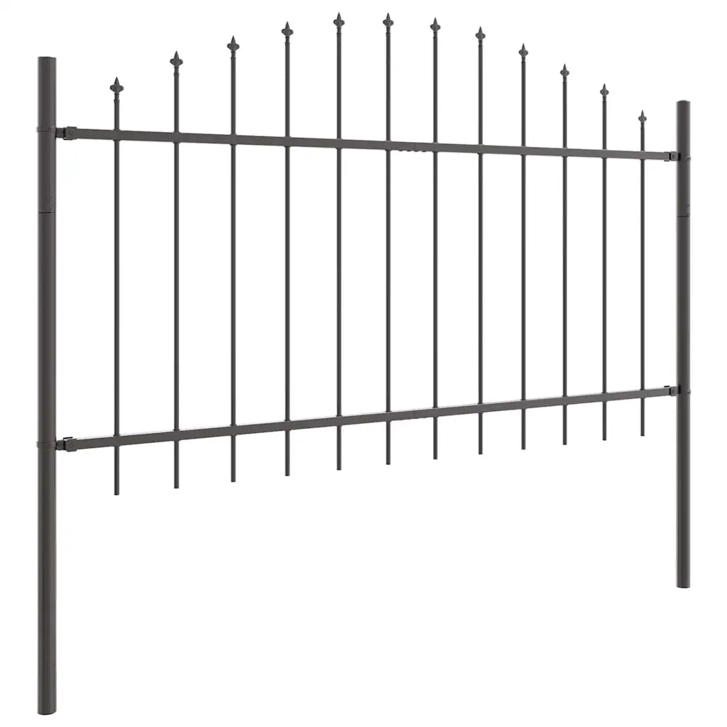Recinzione per Giardino 3 pcs Grigio 170 x 140 cm