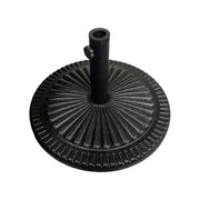 BASE PER OMBRELLONE DECORATA BASE IN CEMENTO STRUTTURA IN METALLO 15 KG COLOR NERO 45X45X8H CM