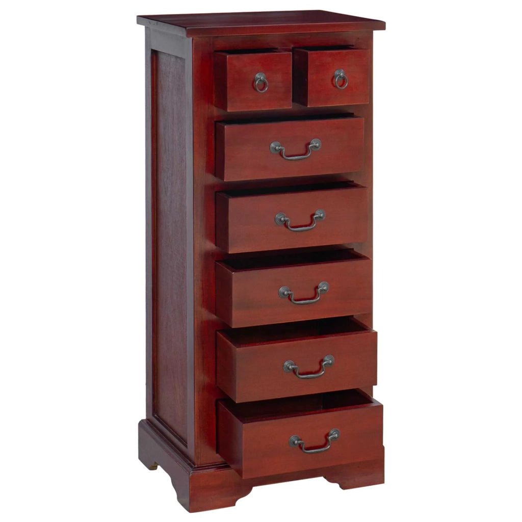 Cassettiera Marrone 45 x 35 x 100,5 cm Legno di Mogano Massello 42009934