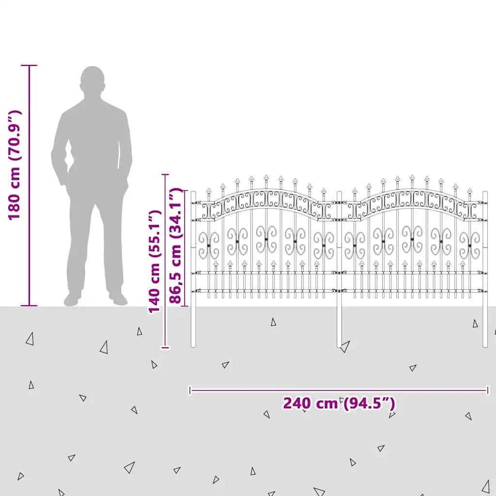 Recinzione per Giardino | Recinzione da cortile KAMPEN Bianco