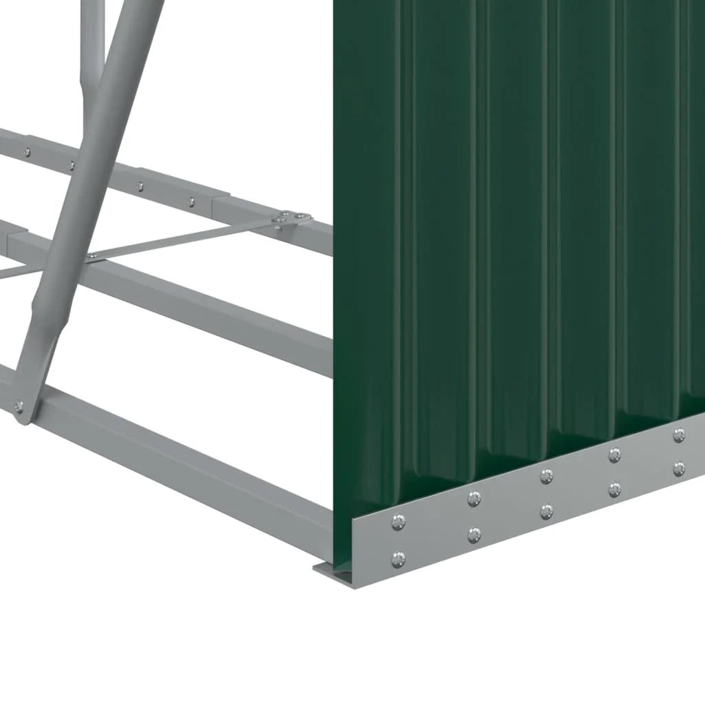 Portalegna 180 x 45 x 100 cm acciaio zincato verde 02_0043765