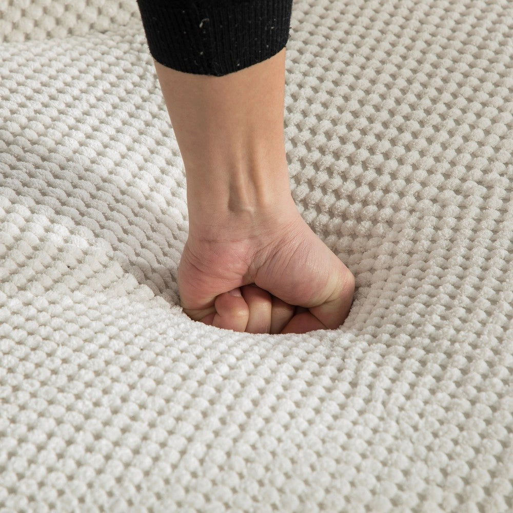 Divano Modulare in Tessuto Chenille ¨C MINIMAL ¨C Beige, Morbido, Antiscivolo