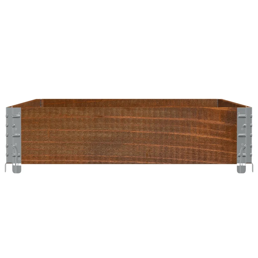 Paretale per Pallet Marrone 120x80cm in Legno Massello di Pino