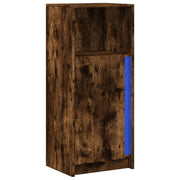 Buffet credenza cassettiera mobiletto mobile contenitore organizer per cucina soggiorno salotto con illuminazione a LED 42,5 x 34 x 100 cm legno ingegnerizzato marrone 02_0029779