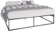 Letto in metallo Scala nero,200x200x46 cm