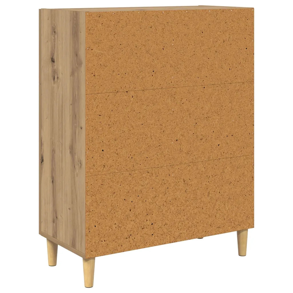 Credenza-Buffet-Armadio da cucina rovere artigianale 34 x 69.5 x 90 cm Legno multistrato
