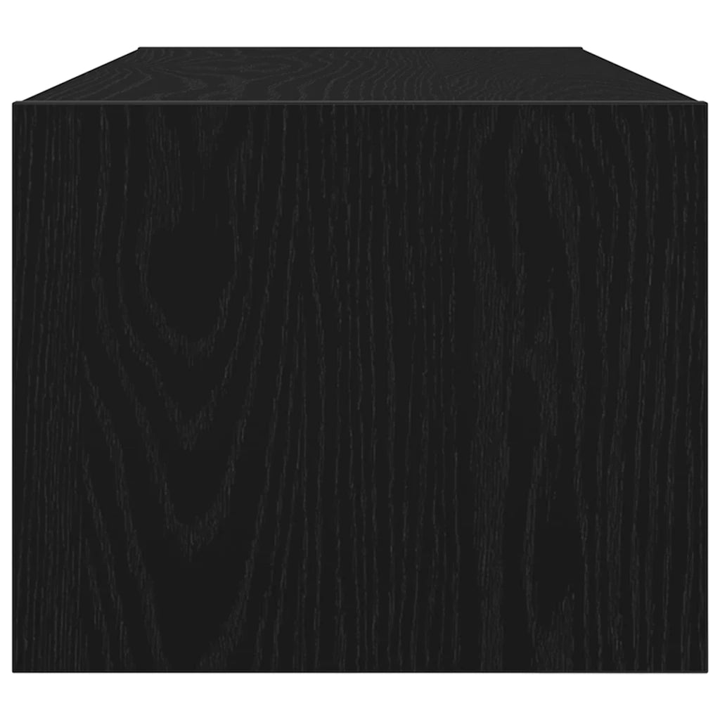Mobili TV 2 pz Rovere Nero 80x31x25,5 cm in Legno Multistrato 861511