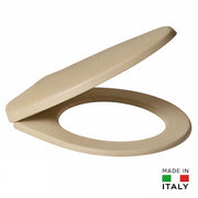 Copri Water Universale Sedile WC in PP Beige 1200gr Cerniere Regolabili forma D