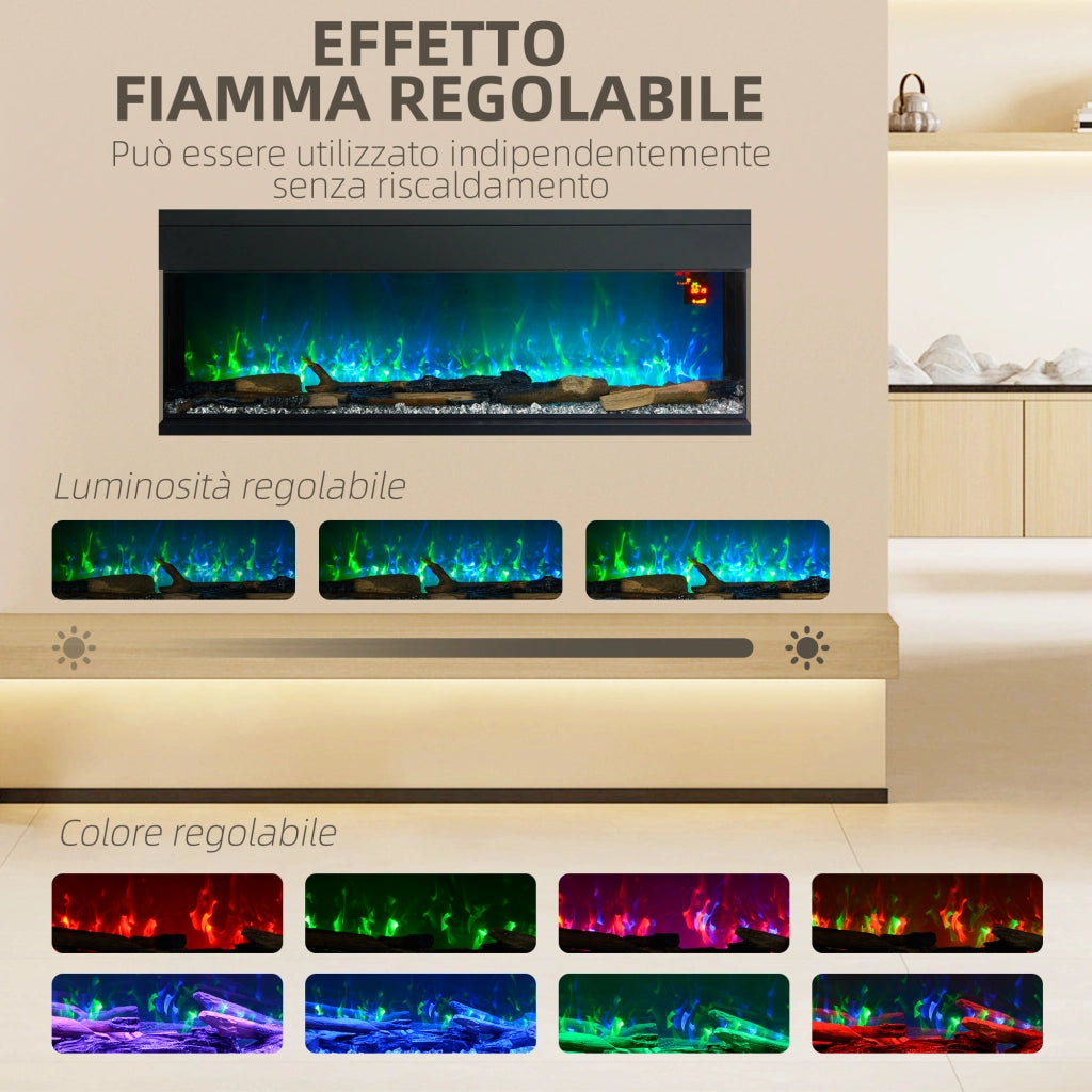 Camino Elettrico da Incasso ¨C zephmum ¨C Nero 1800W