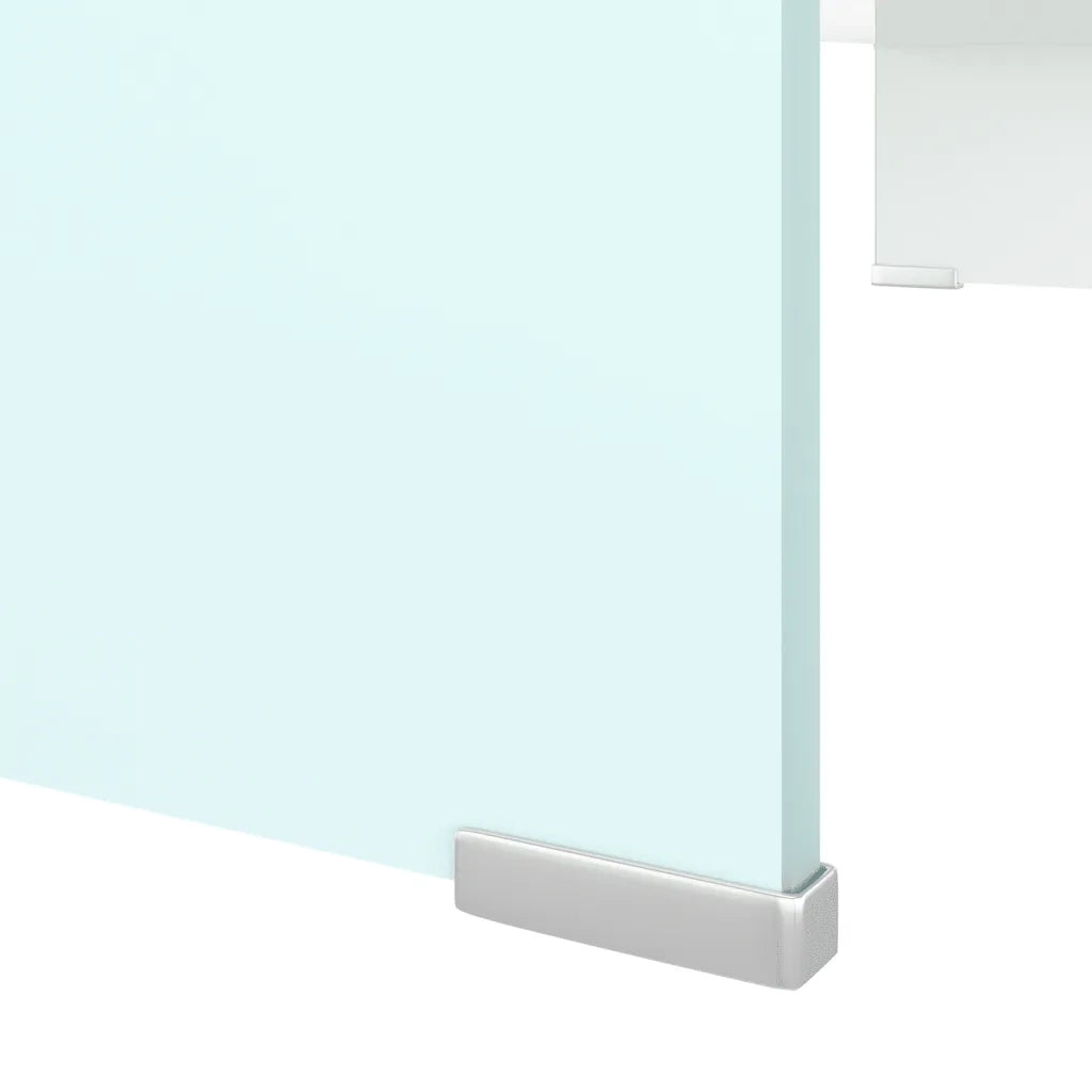 Supporto TV-Rialzo Monitor in Vetro Verde 80x30x13 cm
