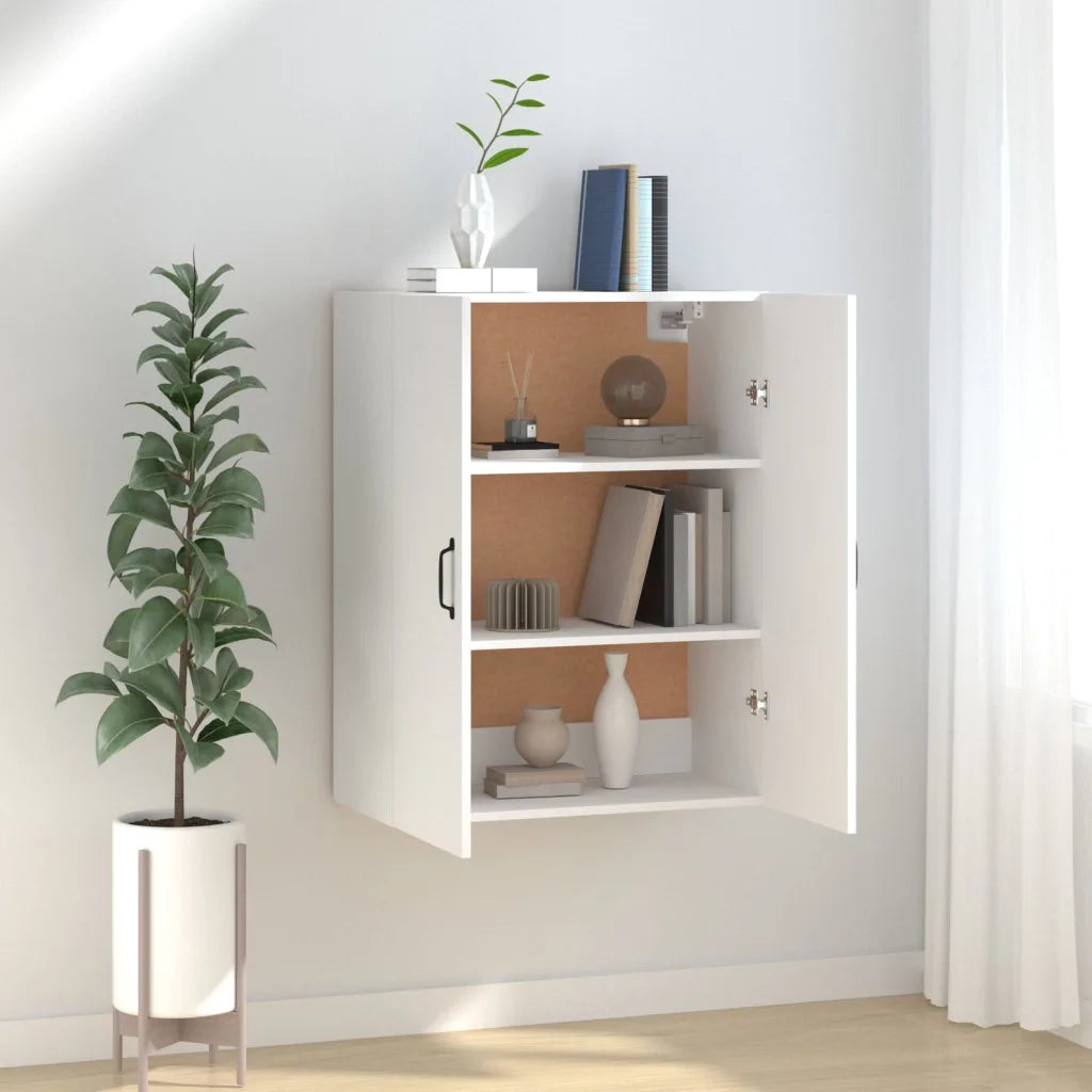 Mobile Pensile Bianco 69,5x34x90 cm in Legno Multistrato 812267