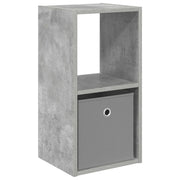 Comodino | Armadio da Notte | Mobiletto da notte Grigio cemento 30,5 x 27 x 59,5 cm Legno multistrato