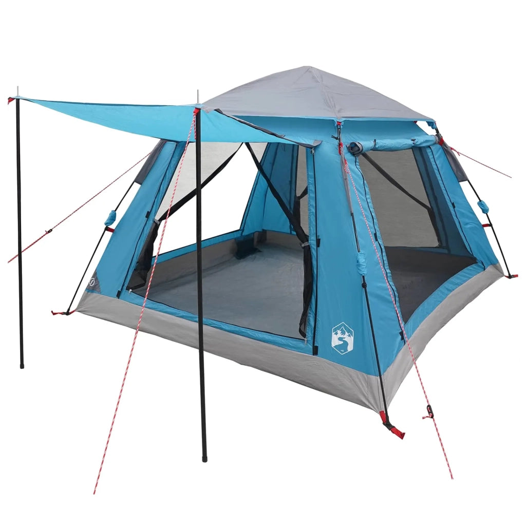 Tenda Istantanea con Catena per la Pioggia per 3 Persone con Rilascio Veloce-Tenda da campeggio 258676