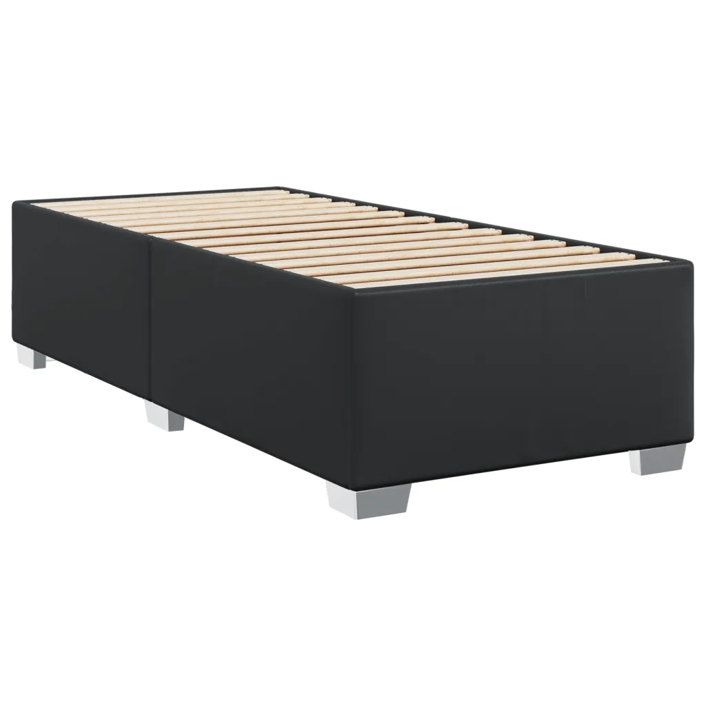 Giroletto-Struttura Letto Nero 100x200 cm in Similpelle 427166