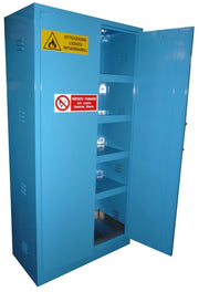 Armadio di sicurezza monoblocco per prodotti fitosanitari in lamiera sp. 10/10 cm. 100x55x200H