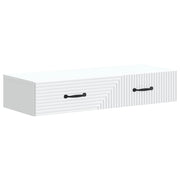 Tavolino da Parete Laterale Bianco 87,5 x 34,5 x 17 cm 898665