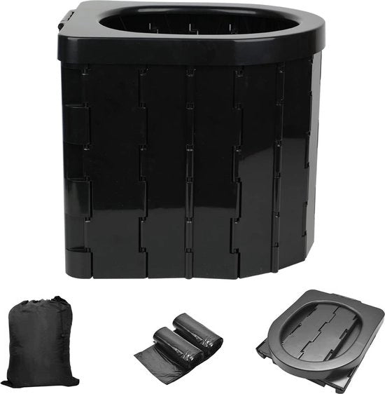 Water Closet Portatile per Campeggio, Toilette da Campeggio Raccoglitrice, Portatile per Adulti, Ideale per Escursioni, Pesca, Picnic, Festival, Campeggio, Viaggio, Auto