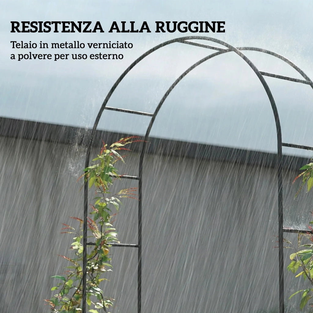 Arco da Giardino in Metallo ¨C zephmum ¨C Nero