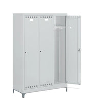 Armadio per spogliatoio con tramezza interna a 3 posti cm. 119,5x50x195h