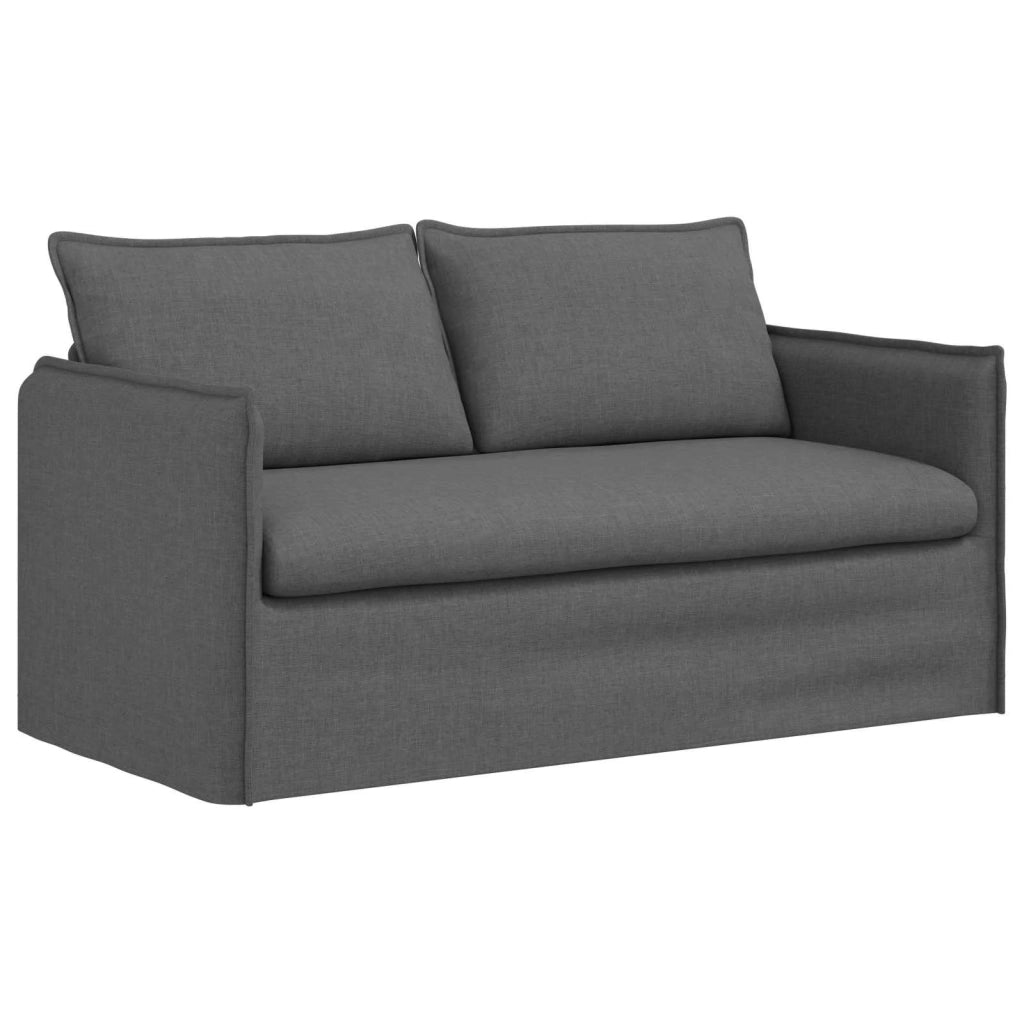 Divano Grigio scuro 156 x 82 x 85 cm Tessuto