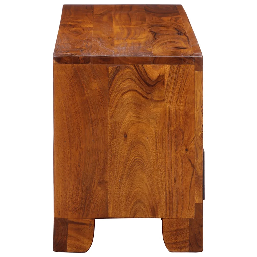 Mobile Porta TV-Mobile per TV-Credenza TV Multicolore 110x30x40 Legno Massello di Acacia 209111