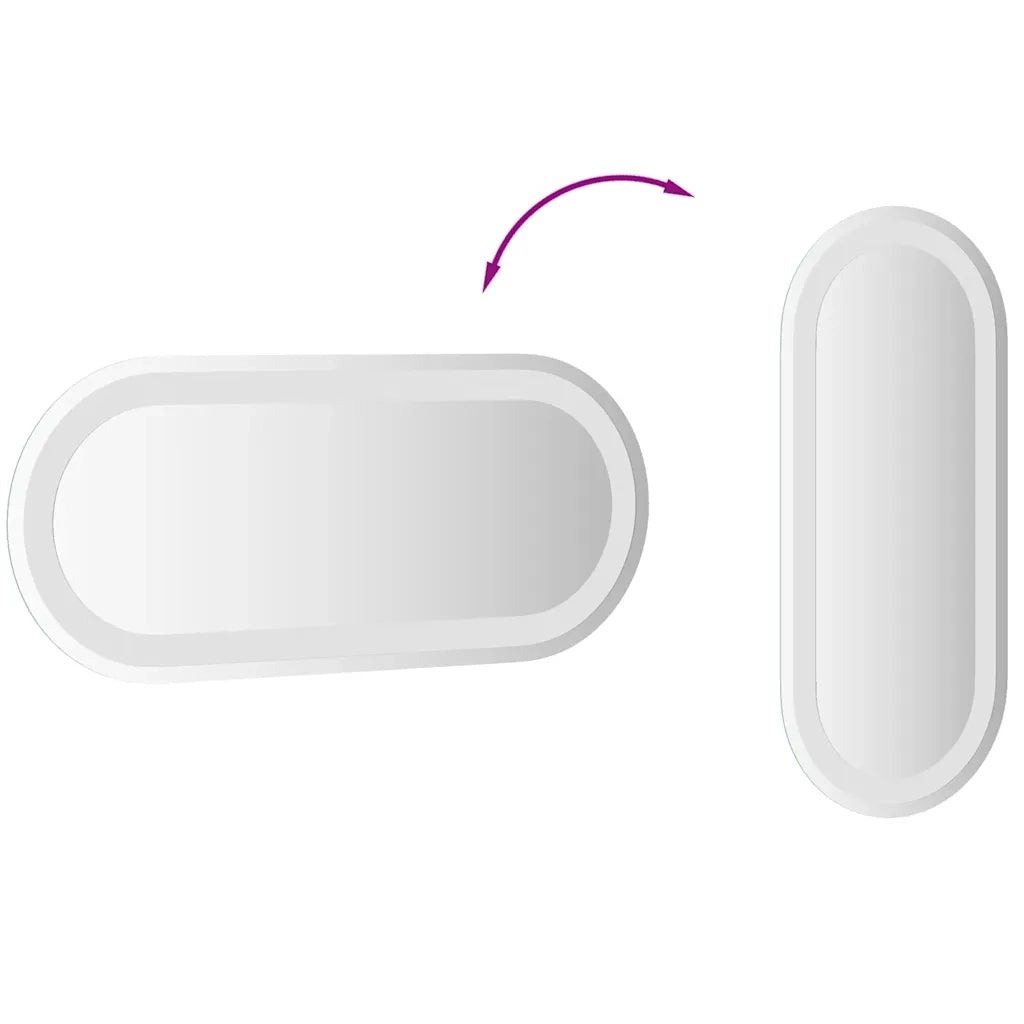 Specchio da Bagno LED 60x25 cm Ovale 353283