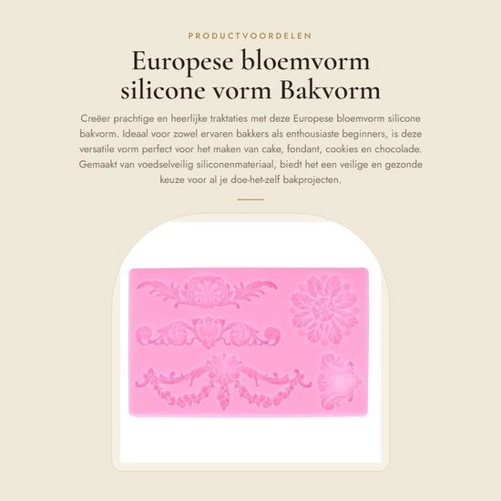 Forma per torte e dolci in silicone - Sicura per alimenti - Antiscivolo - Riciclabile - Per torte, biscotti e cioccolatini - Decorazione per la cucina - Forma per dolci