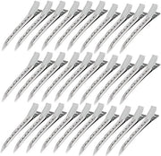 Accessori per capelli 50 pezzi - Clip per capelli argentati - Attrezzature per parrucchieri - Divisori metallici per capelli - Leggero e duraturo - Progetto unico con denti