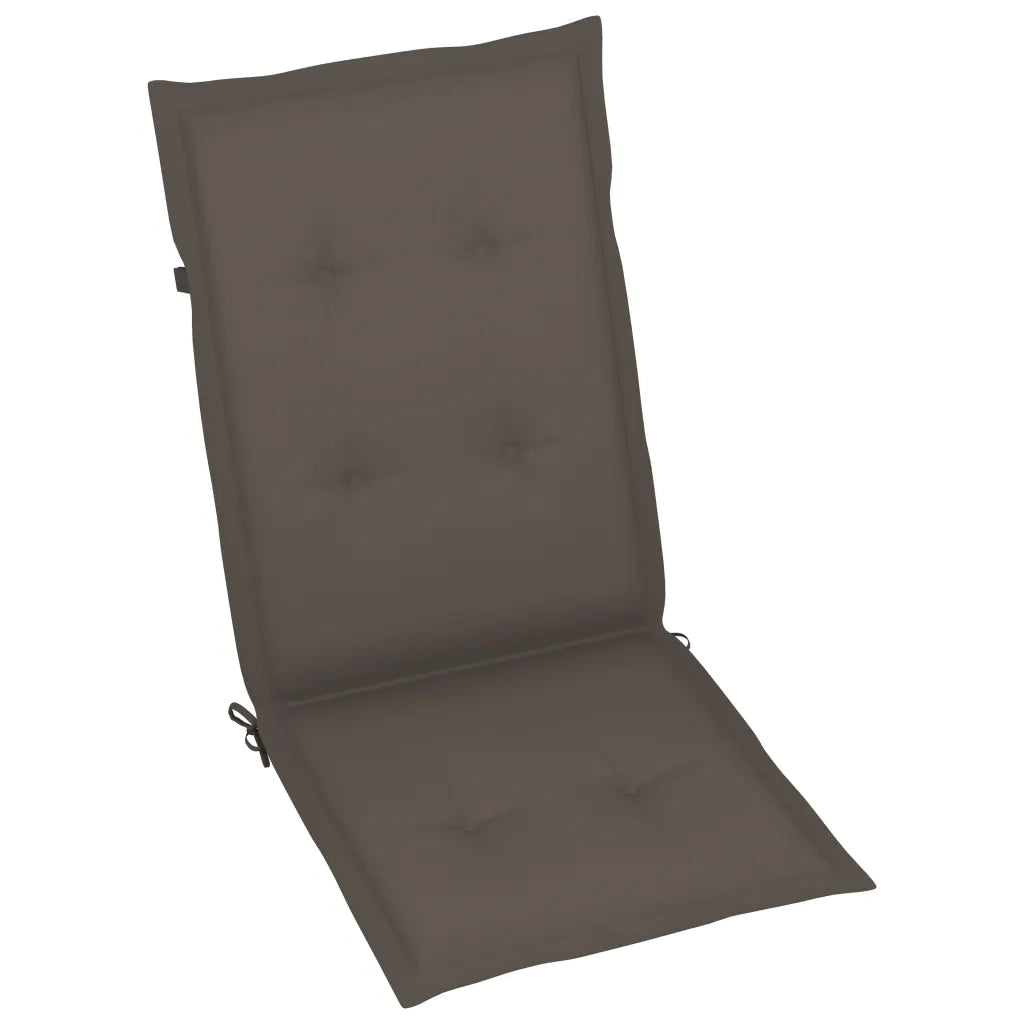 Sedie da Giardino Reclinabili 4 pz con Cuscini Massello Acacia 3065385