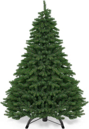 ® Albero di Natale Finto Verde 140 cm 470 Punte Incl. Base in Metallo Abete Artificiale PVC Effetto Realistico