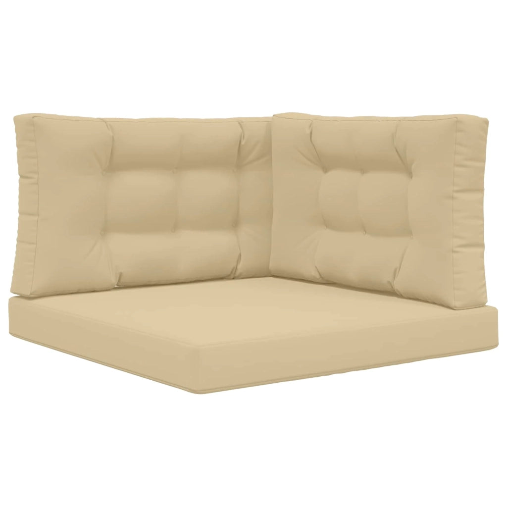 Cuscino per divano da esterno 3 pcs Beige Poliestere 900883