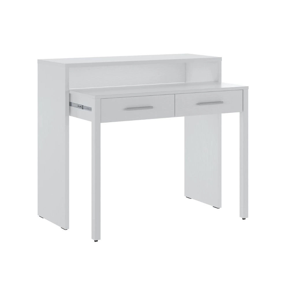 Scrivania Consolle Scrivia bianco opaco con piano estraibile – Design Funzionale e Salvaspazio
