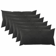 Cuscino con cuscino HEERLEN 6 pz Nero Velluto 925298
