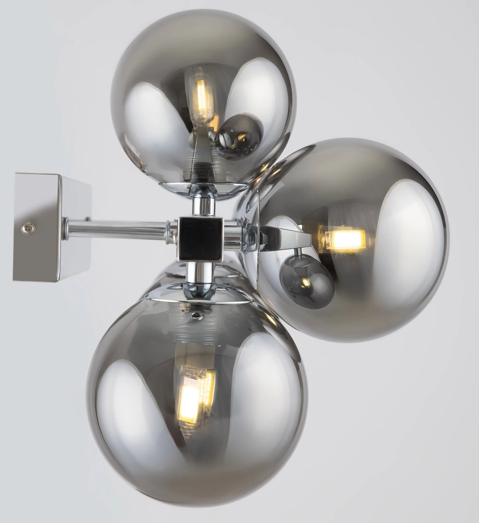 Lampada da parete Modern in Metallo Dallas Cromo